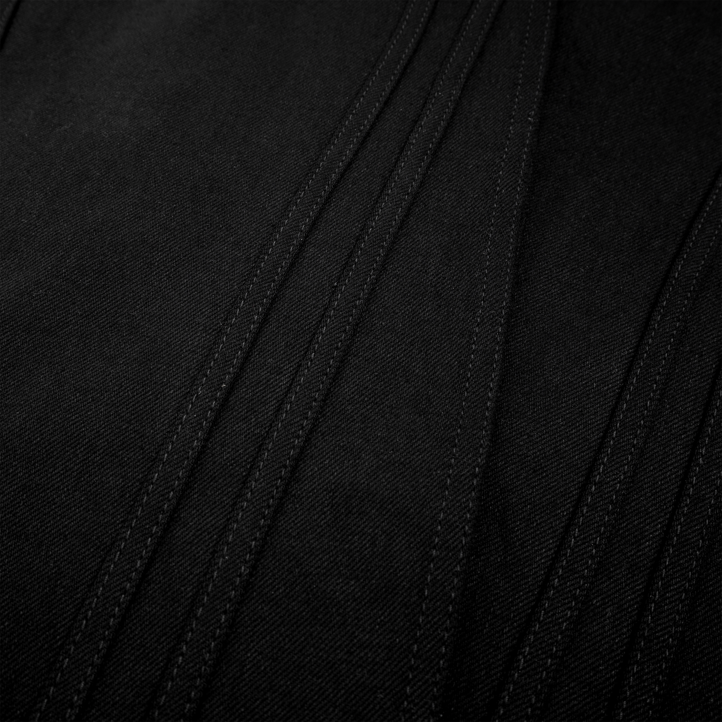 STRIPED DENIM (BLACK)
