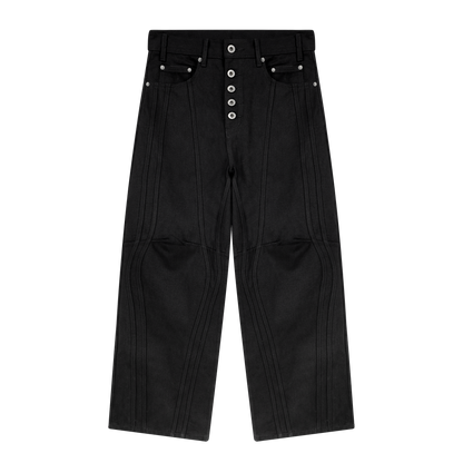 STRIPED DENIM (BLACK)