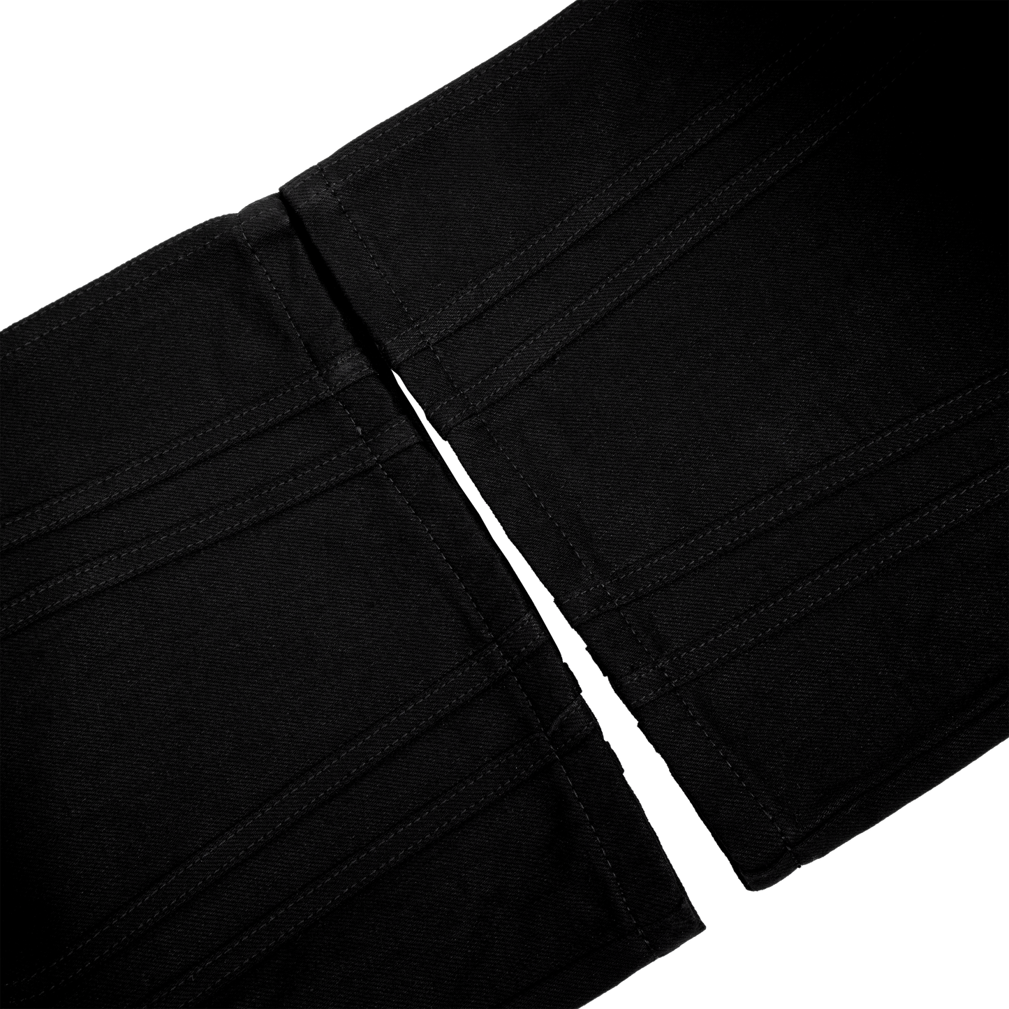 STRIPED DENIM (BLACK)