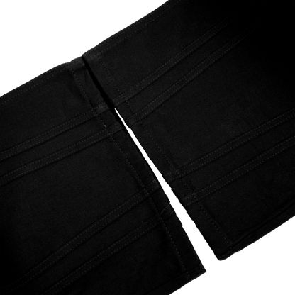 STRIPED DENIM (BLACK)