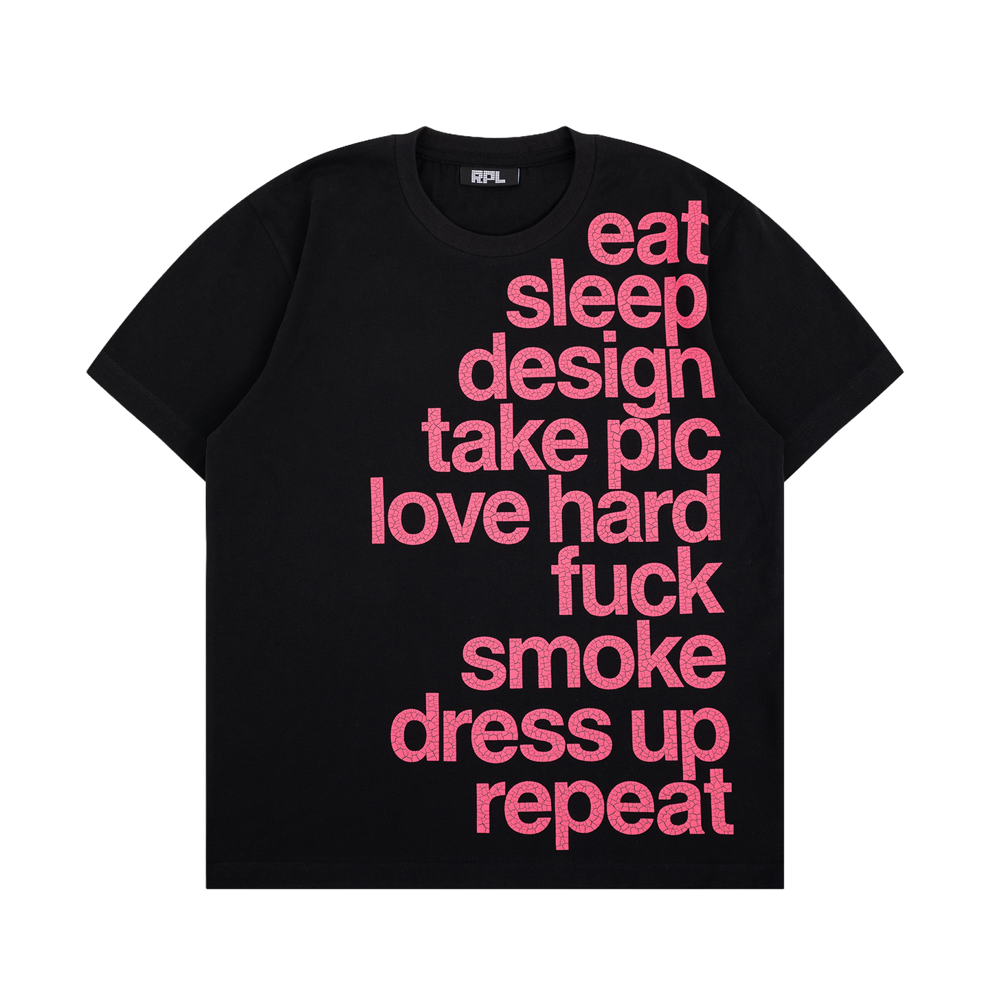 EAT SLEEP DESIGN TEE (BLACK)