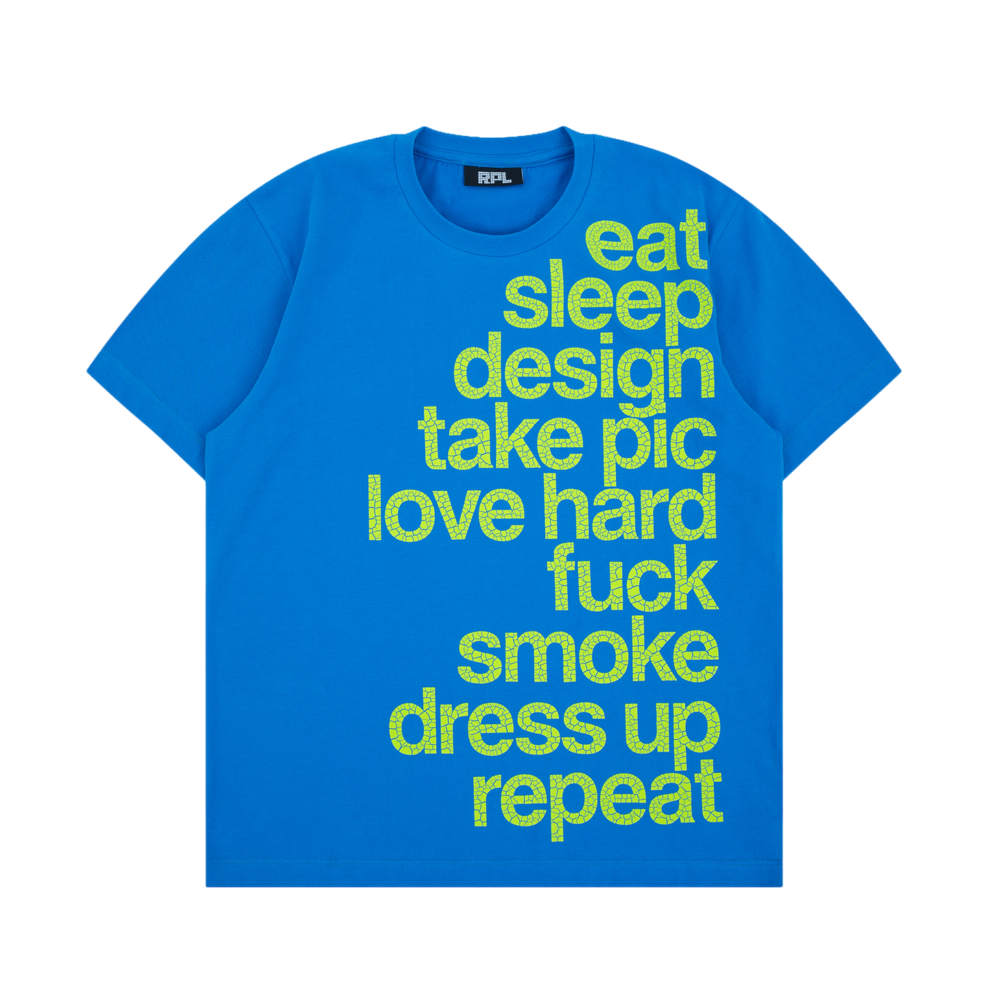 EAT SLEEP DESIGN TEE (BLUE)