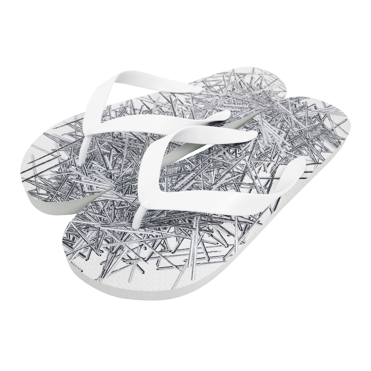 NEEDLE FLIP FLOP (WHITE)
