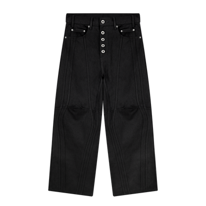 STRIPED DENIM (BLACK)